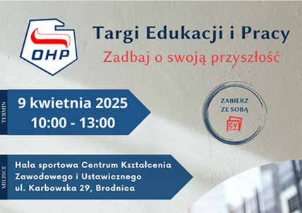 Zdjęcie artykułu Zaproszenie na TARGI EDUKACJI I PRACY 2025