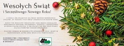 Zdjęcie artykułu ŚWIĄTECZNE ŻYCZENIA